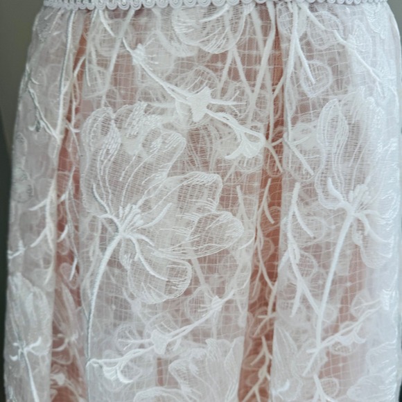 NADINE MERABI Olivia Strapless Lace Dress, Designer Luxury Medium (8) White, NWT - Picture 13 of 17